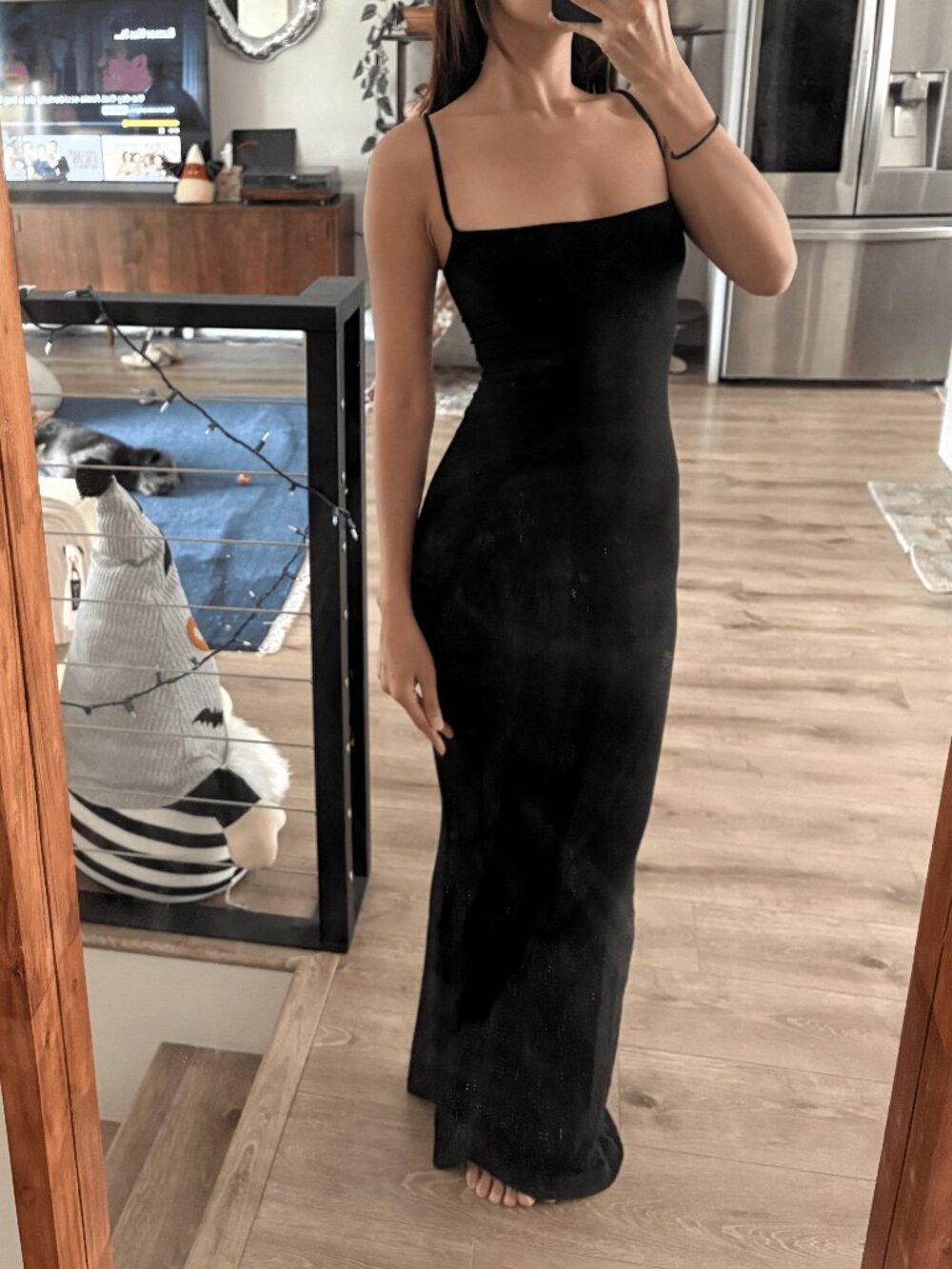 Skims long slip dress
